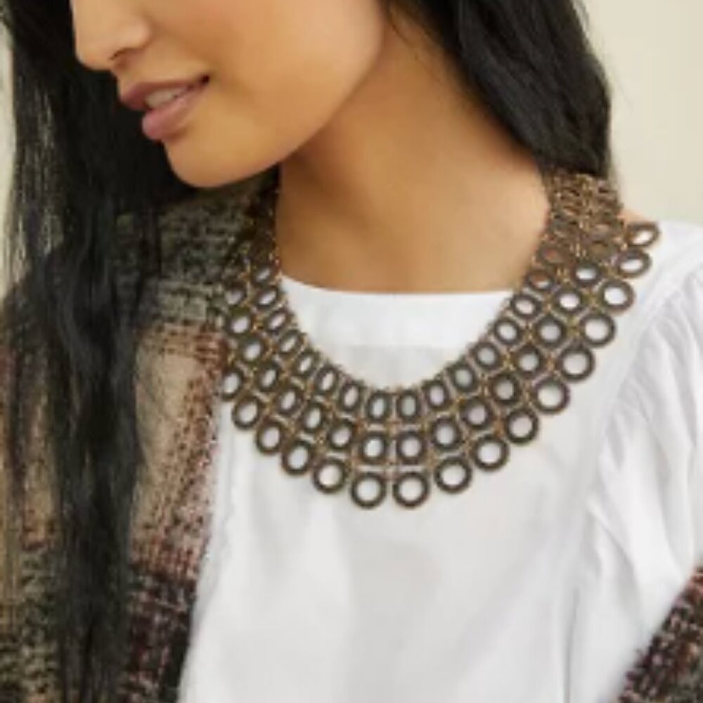 Anthropologie Around Town Collar Necklace